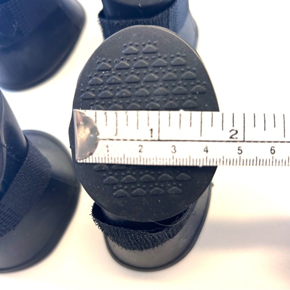 Small Dog Rubber Boots Black - Picture 4 of 7